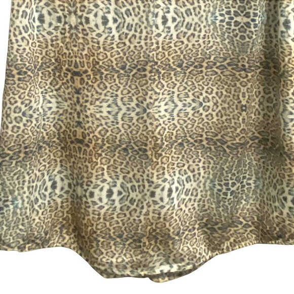 SPORT The Kooples Leopard Print Sleeveless Zipper Front Top Women's Size S - Picture 9 of 13